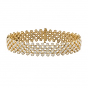 Yellow Gold Diamond Bracelet 13.30ct G+/VS+